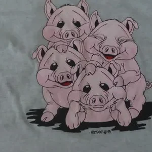 Screen Stars | Shirts | Vintage 987 Cute Pig Tshirt Large